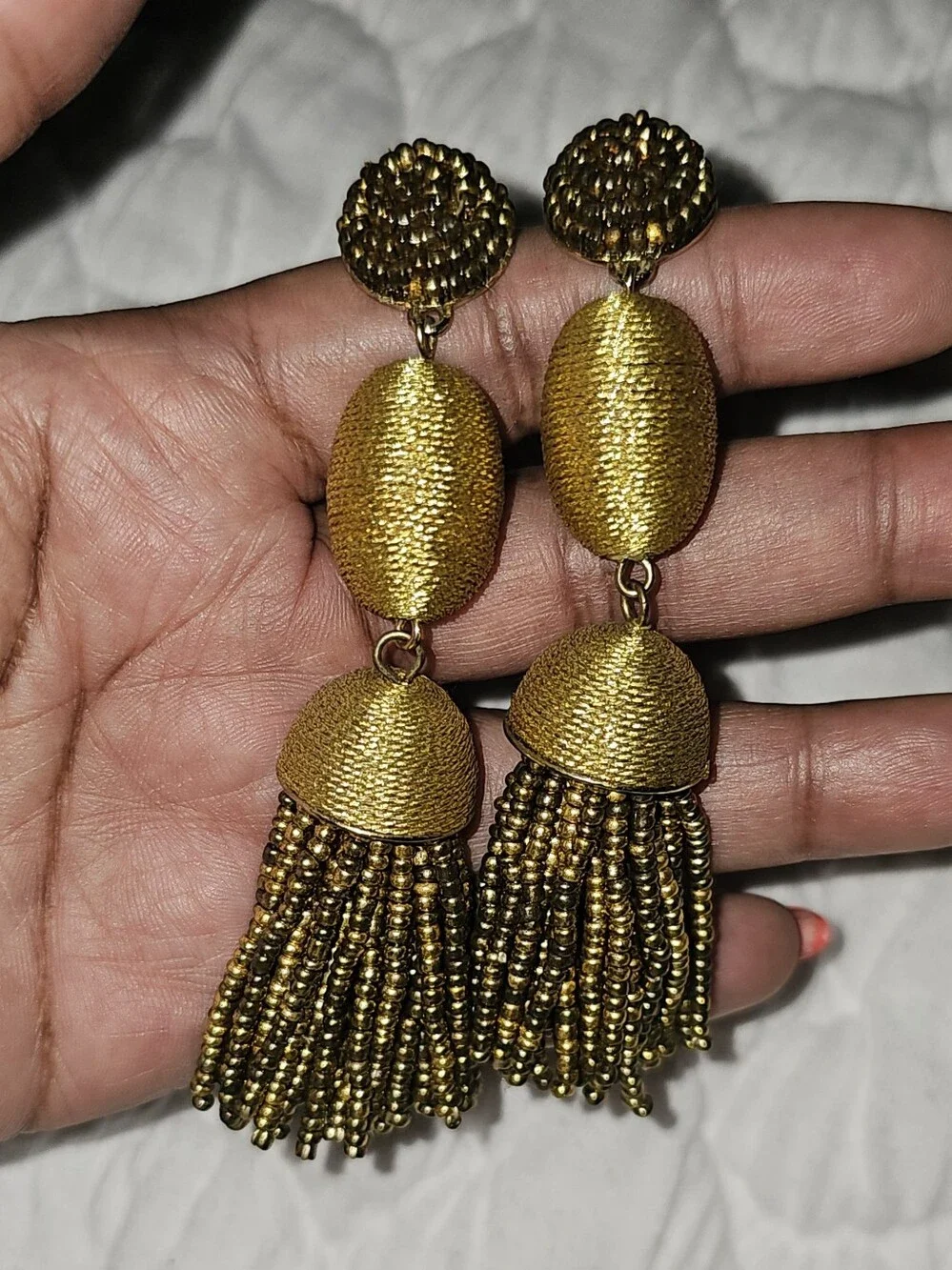 BaubleBar Kalia Beaded Tassel Earrings